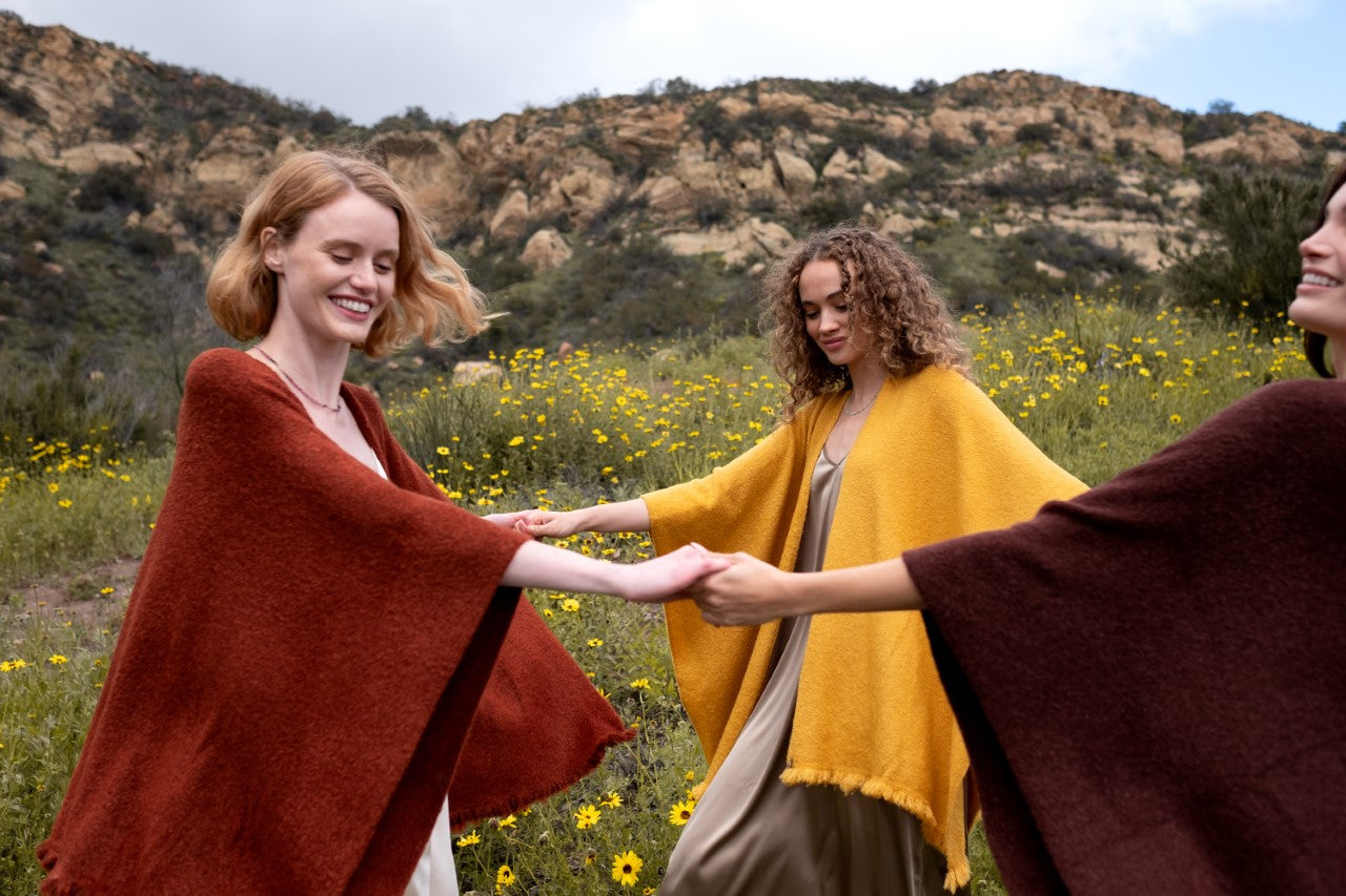 Shop Cashmere Poncho Wrap & Oversized Travel Poncho for Women